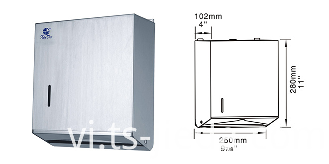 Hộp đựng khăn cuộn chất lượng cao với chức năng khóa được High quality Roll Towel Dispenser with lockable function